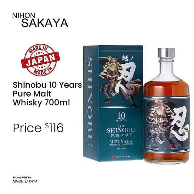 Shinobu 10 Years Pure Malt Whisky 700ml